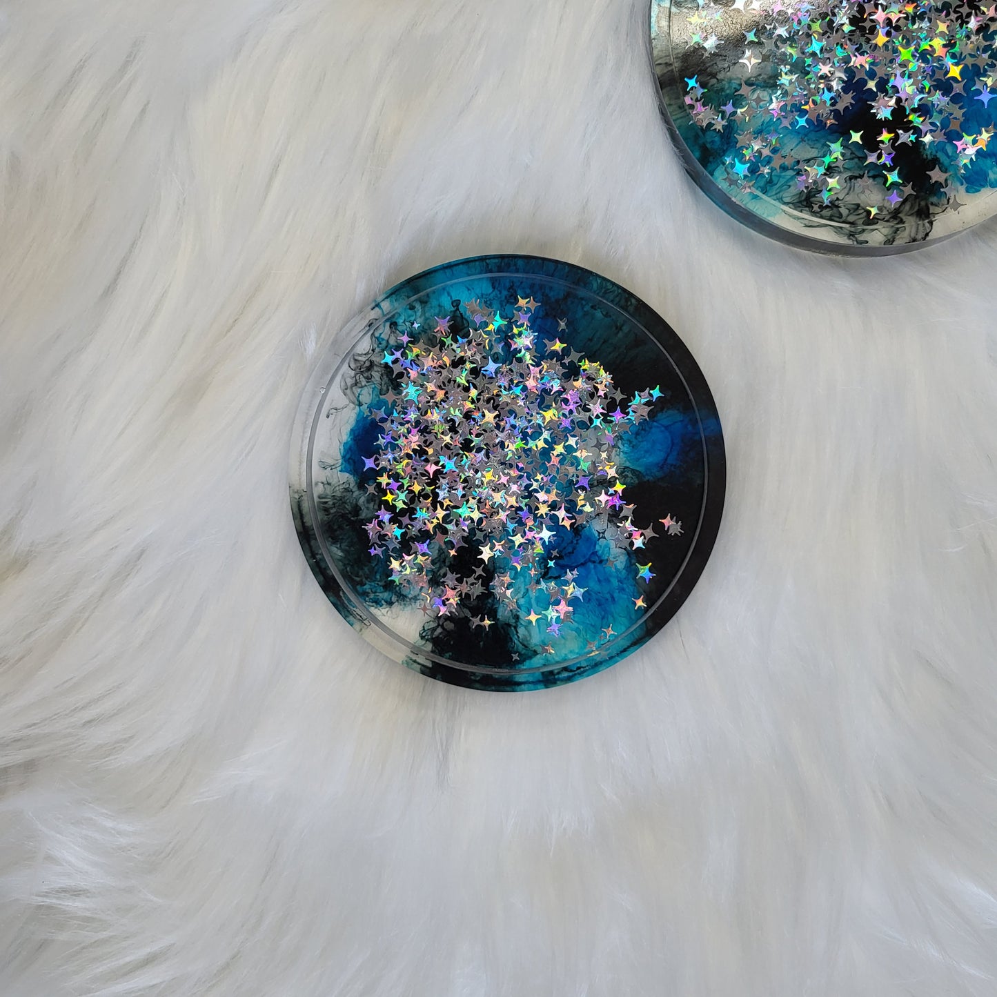 Galaxy Glitter Coasters | Set of 2