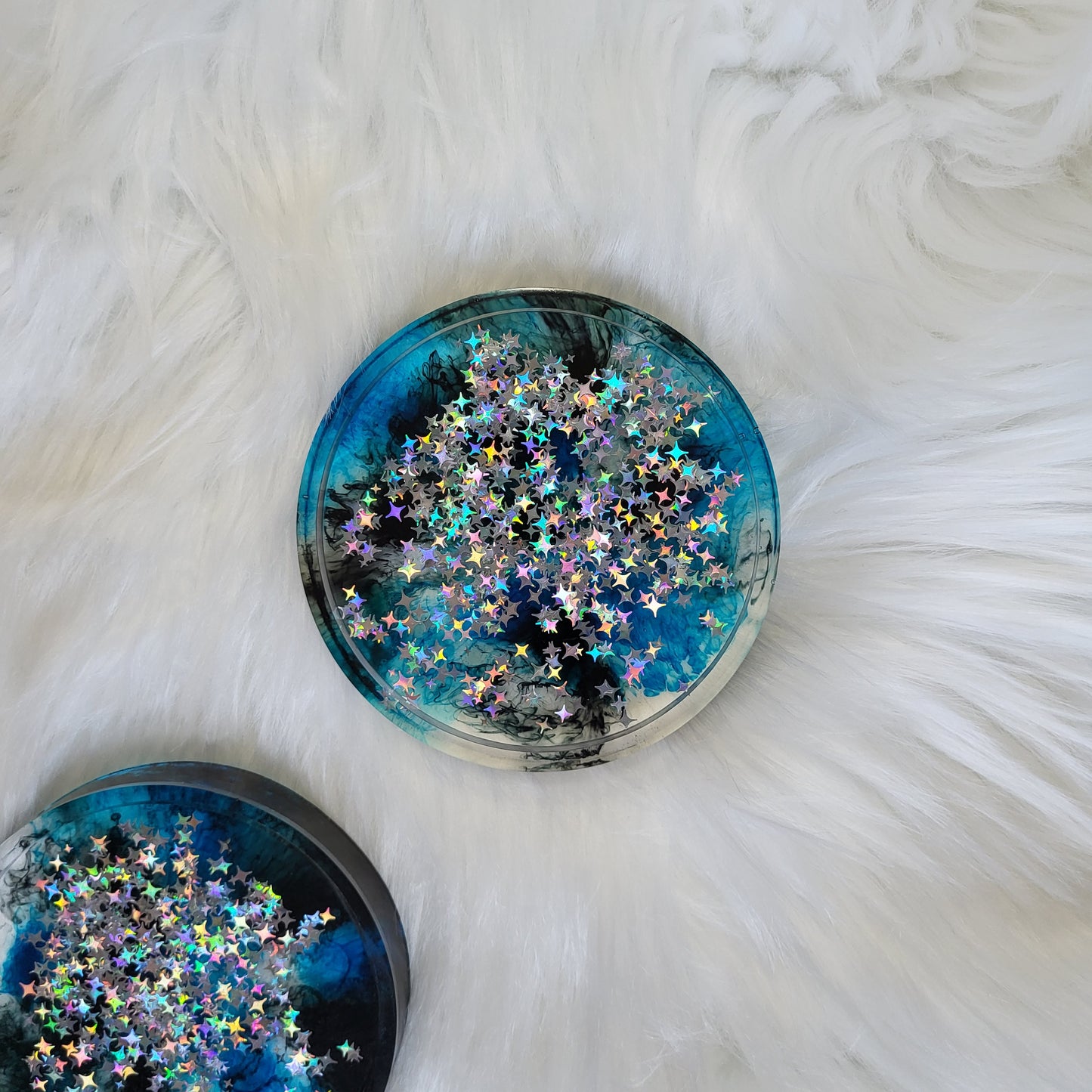 Galaxy Glitter Coasters | Set of 2