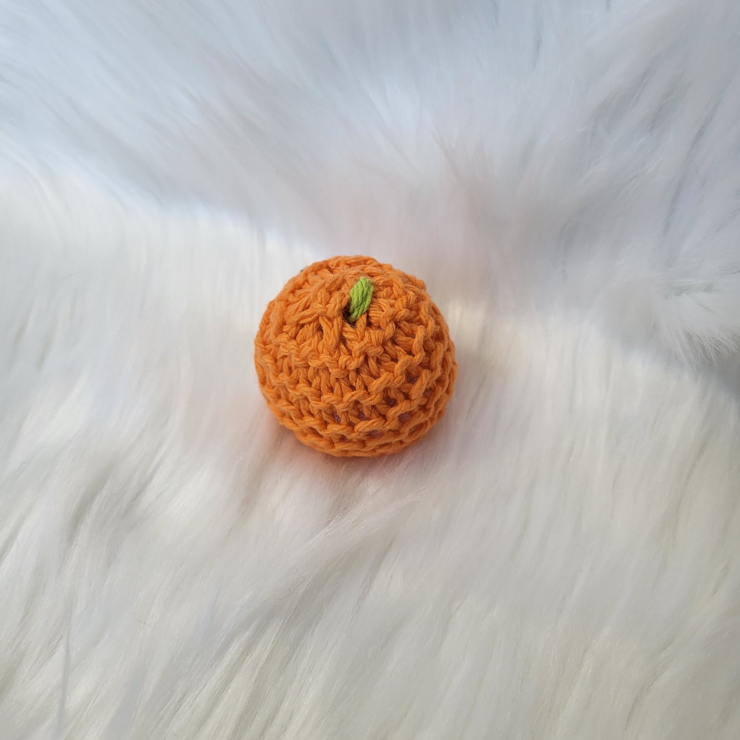 Orange Catnip Toy Kicker with Bell