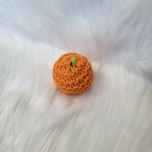 Orange Catnip Toy Kicker with Bell
