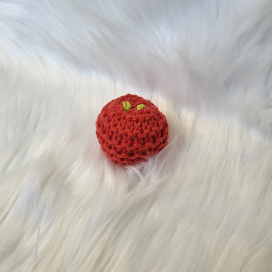 Apple Catnip Toy Kicker with Bell
