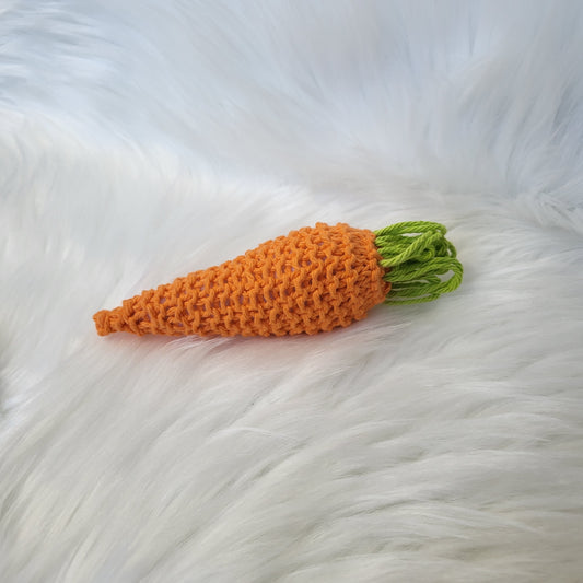 Carrot Catnip Toy Kicker with Bell