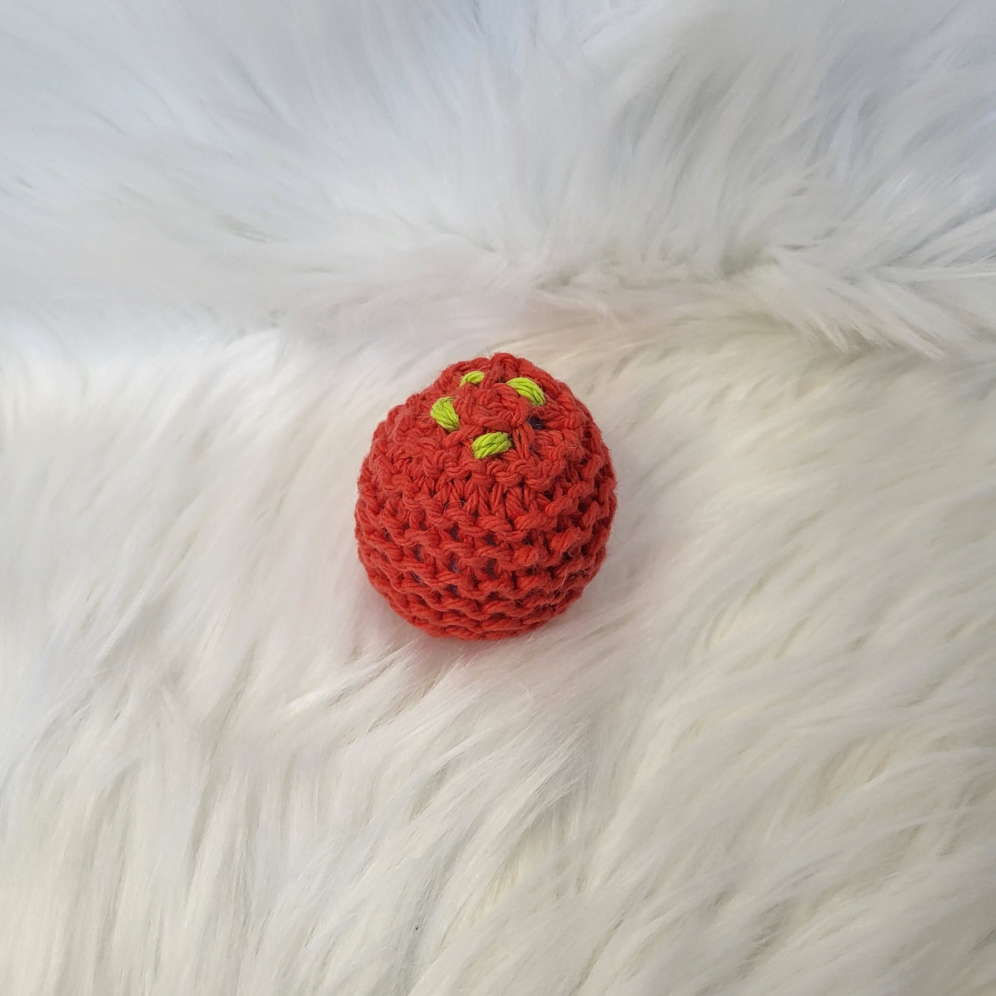 Tomato Catnip Toy Kicker with Bell