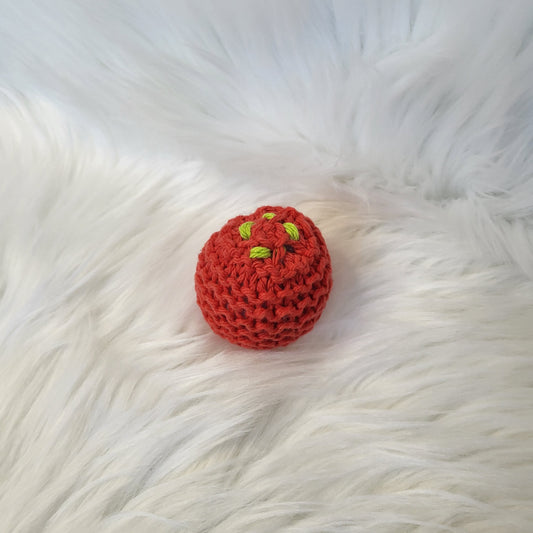 Tomato Catnip Toy Kicker with Bell