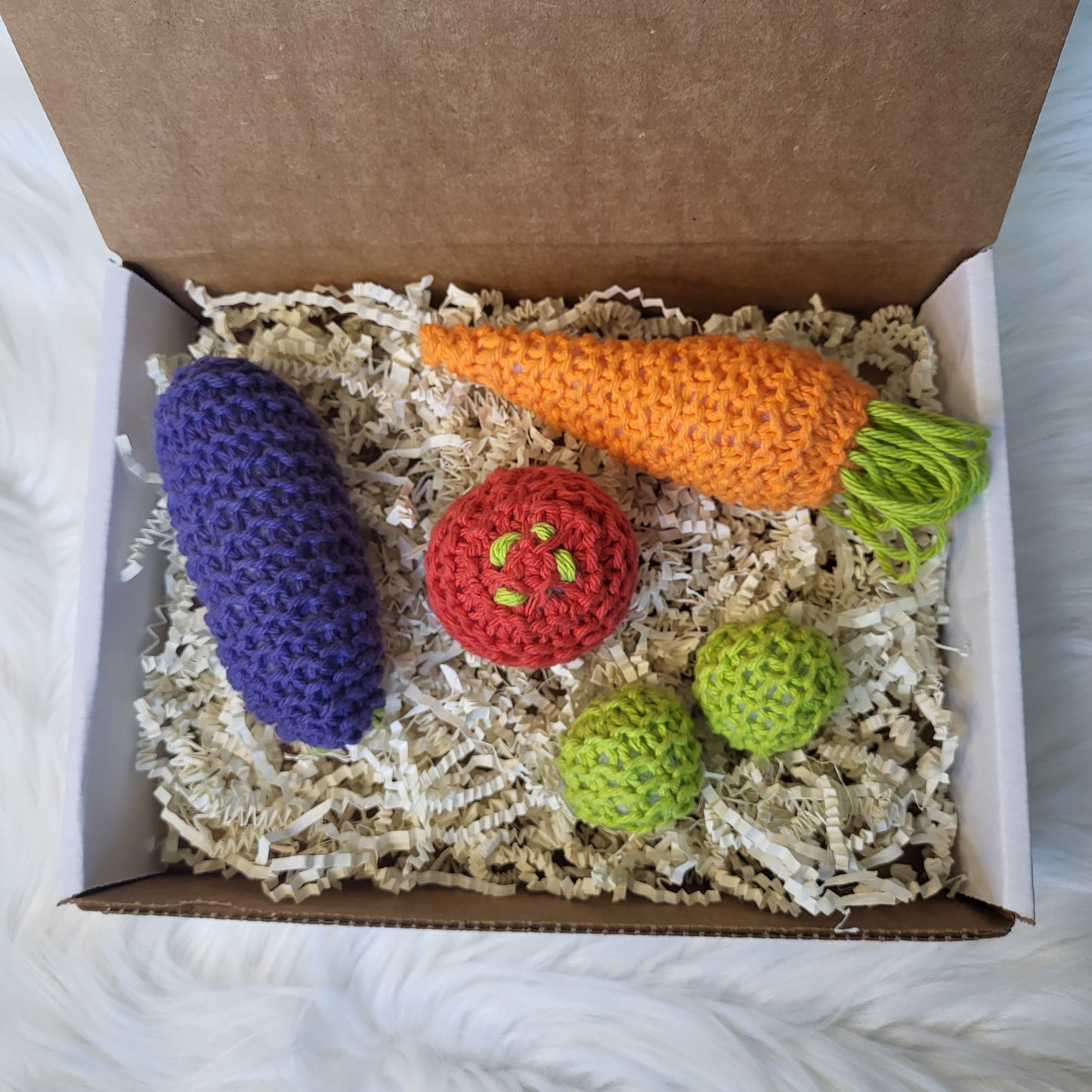 Veggies Catnip Toy Box
