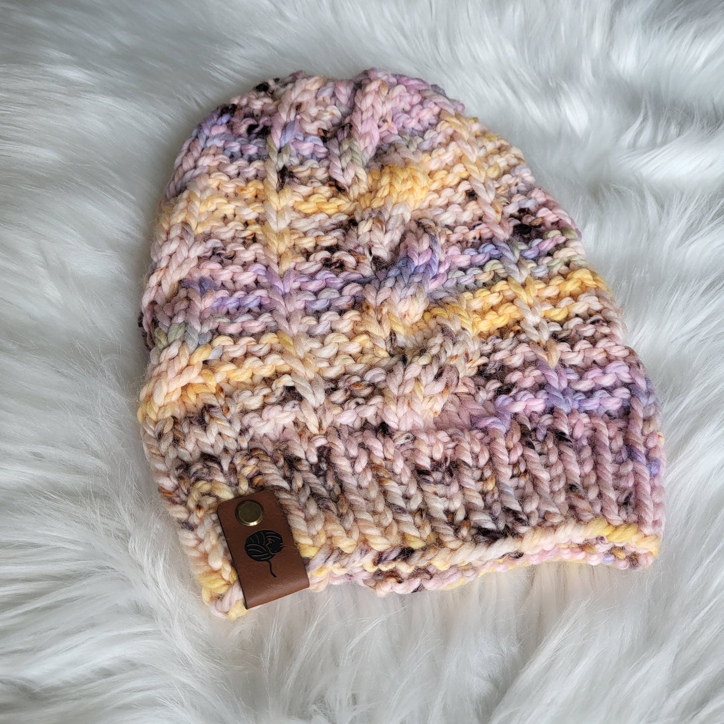 Handmade Knit Wool Beanie | | New Year, Same Me| Eventide