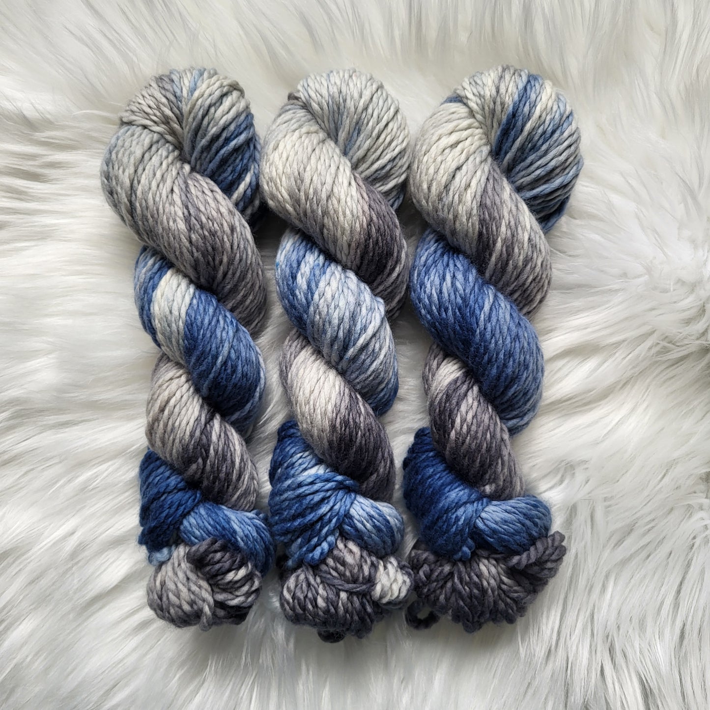 Denim Dreams | New Year, Same Me Beanie Knitting Kit with Pompom | Bulky