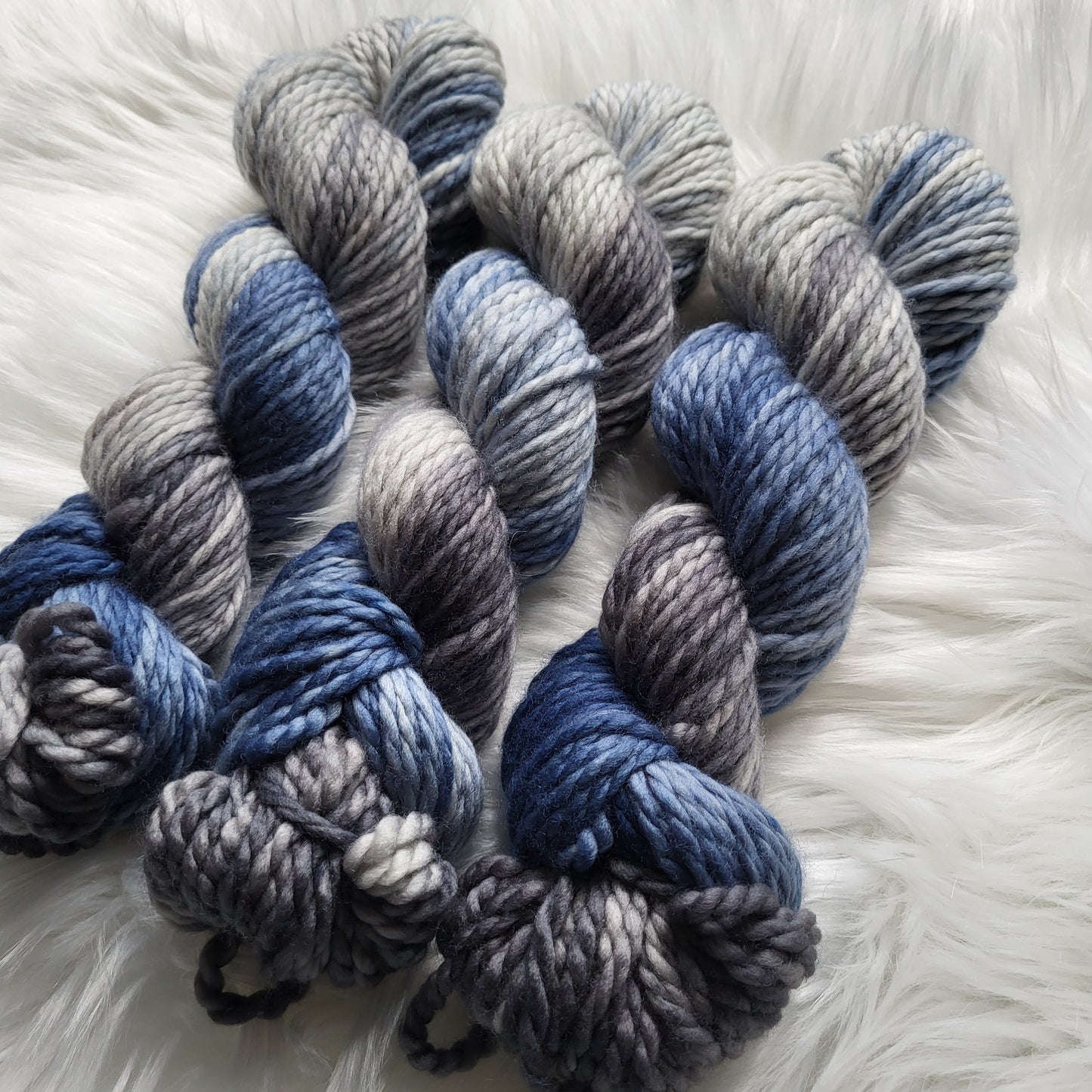 Denim Dreams | New Year, Same Me Beanie Knitting Kit with Pompom | Bulky
