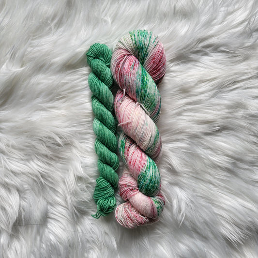 December Holly Sock Set | Sock Weight Yarn | Birth Flower Collection
