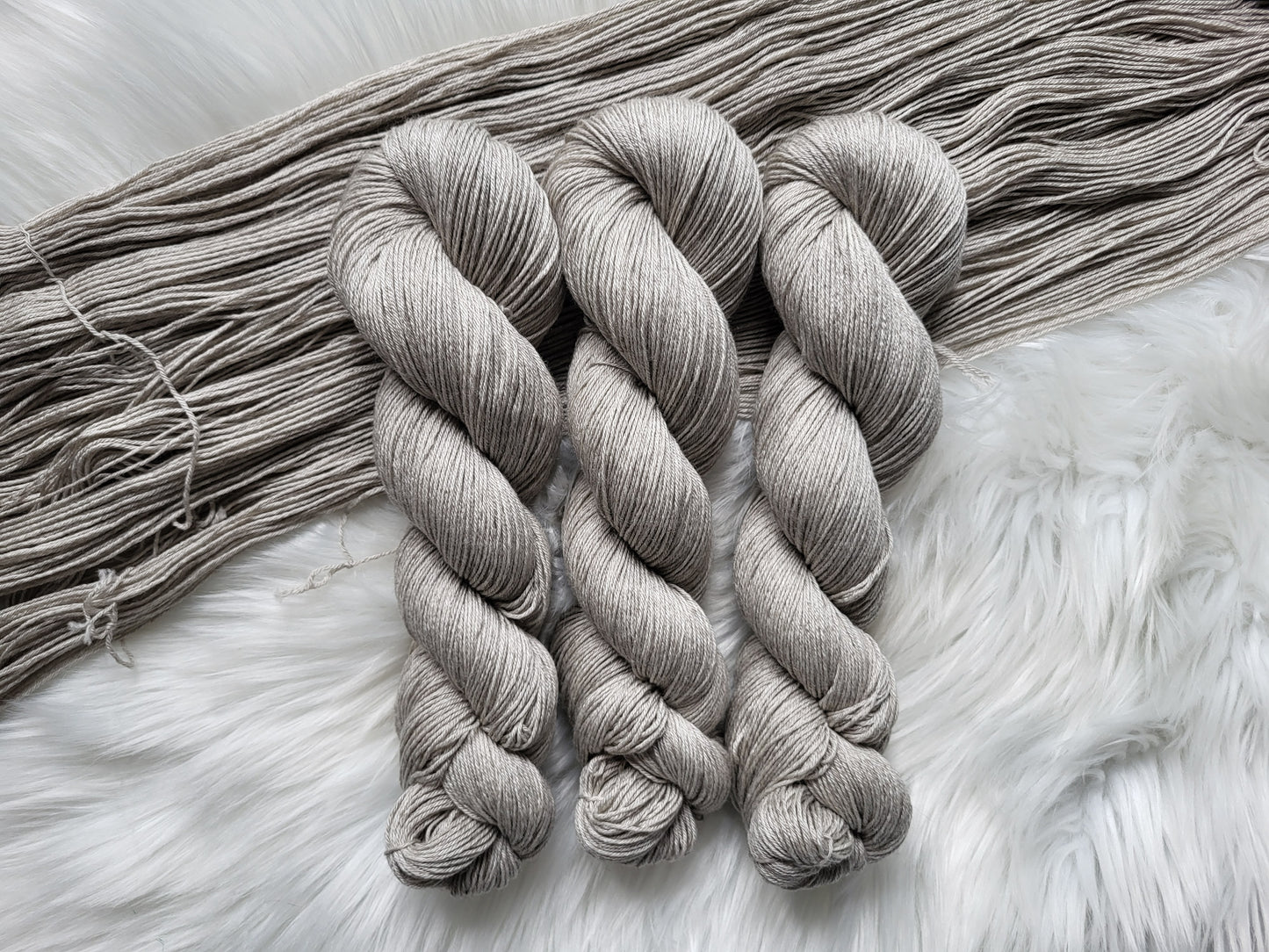 Long-Haired Ox | Fingering Weight Yarn | Undyed