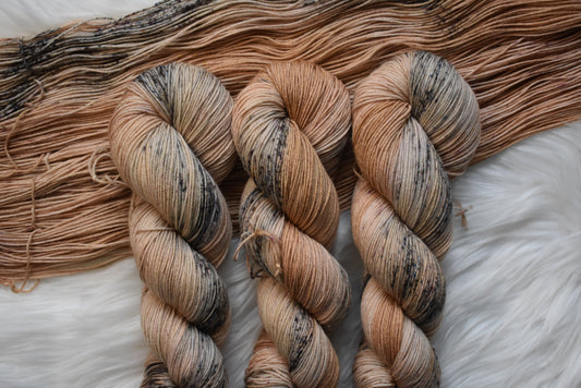 Brown Sugar Boba | Cashmere Fingering Weight Yarn | Steeped in Color Collection
