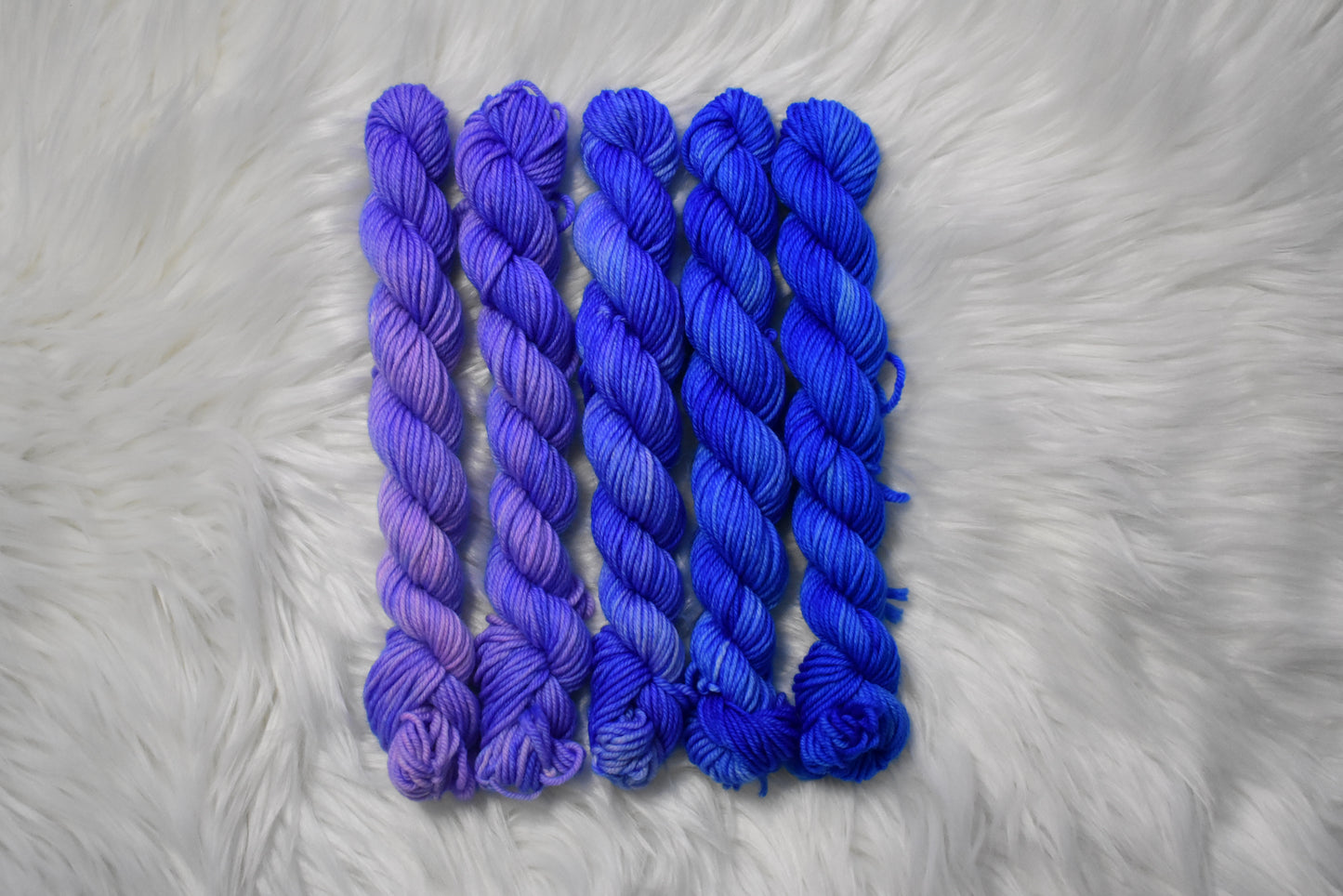 Butterfly Pea Flower | Mini Fade | DK Weight Yarn | Steeped in Color Collection