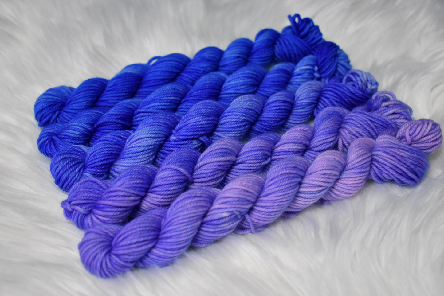 Butterfly Pea Flower | Mini Fade | DK Weight Yarn | Steeped in Color Collection