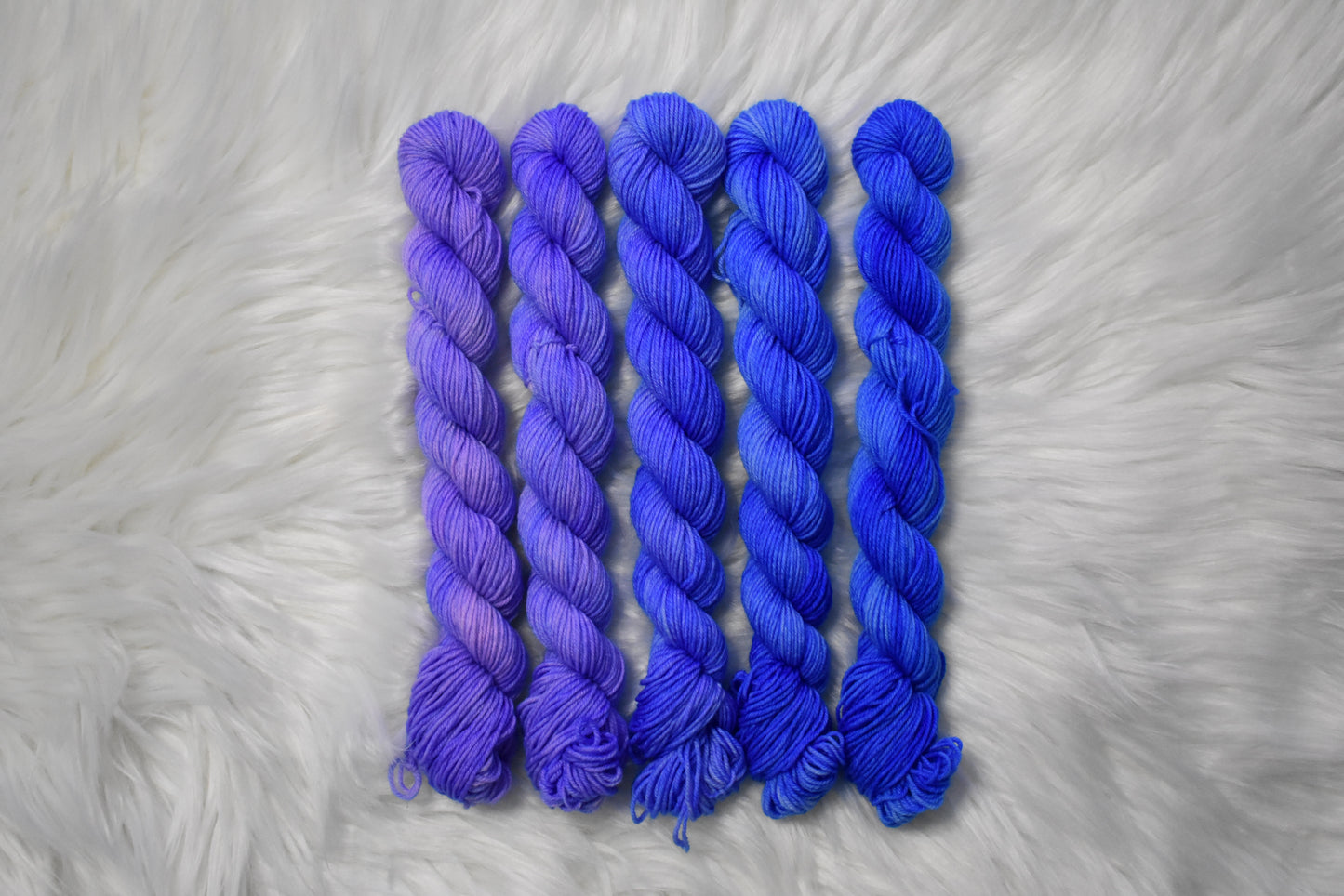 Butterfly Pea Flower | Mini Fade | Sock Weight Yarn | Steeped in Color Collection