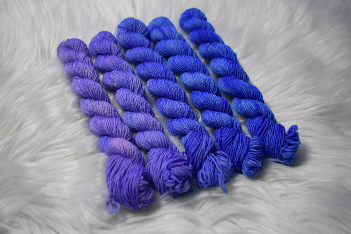 Butterfly Pea Flower | Mini Fade | Sock Weight Yarn | Steeped in Color Collection