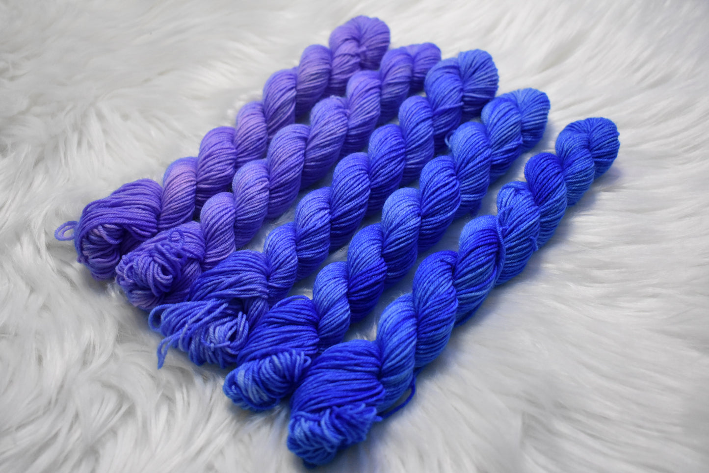 Butterfly Pea Flower | Mini Fade | Sock Weight Yarn | Steeped in Color Collection