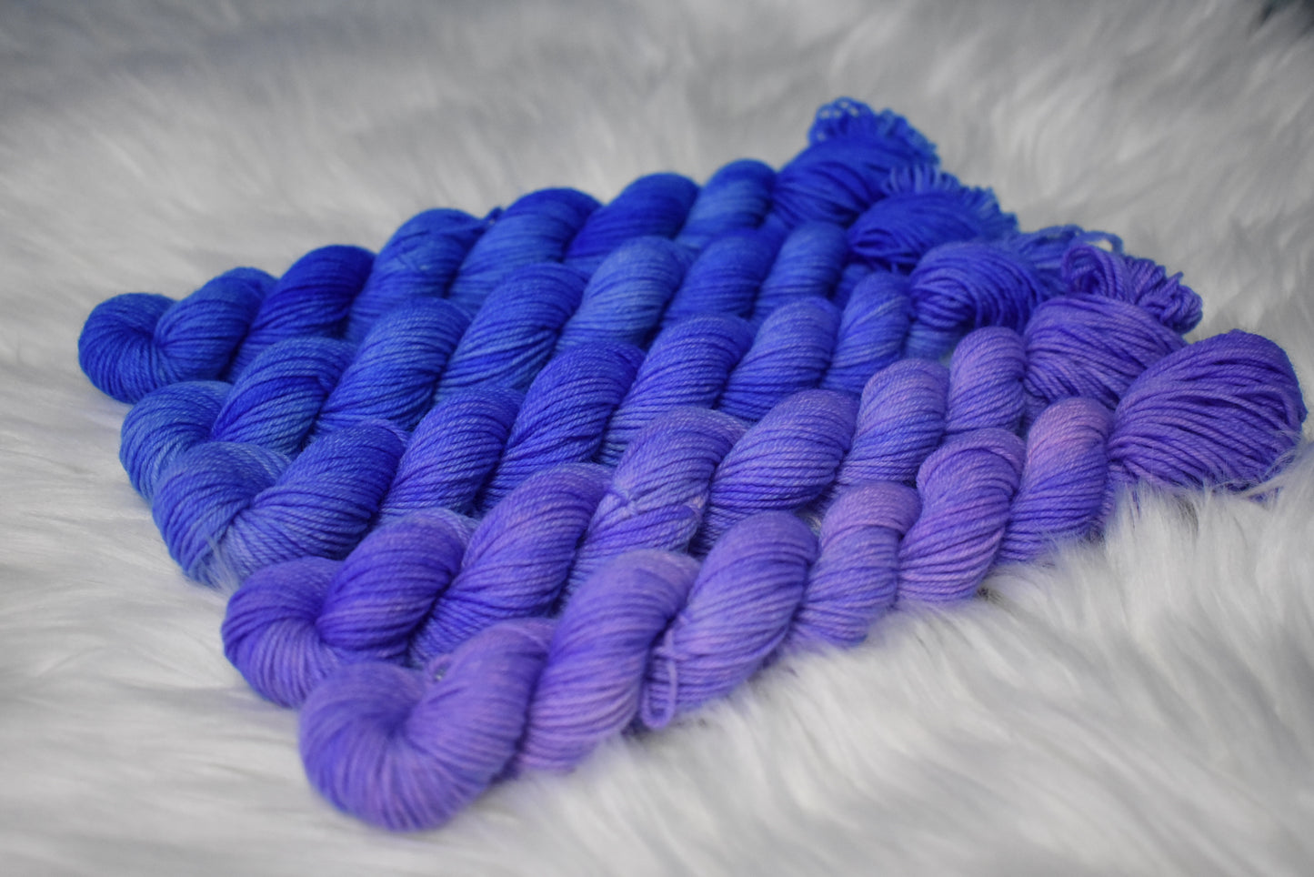 Butterfly Pea Flower | Mini Fade | Sock Weight Yarn | Steeped in Color Collection