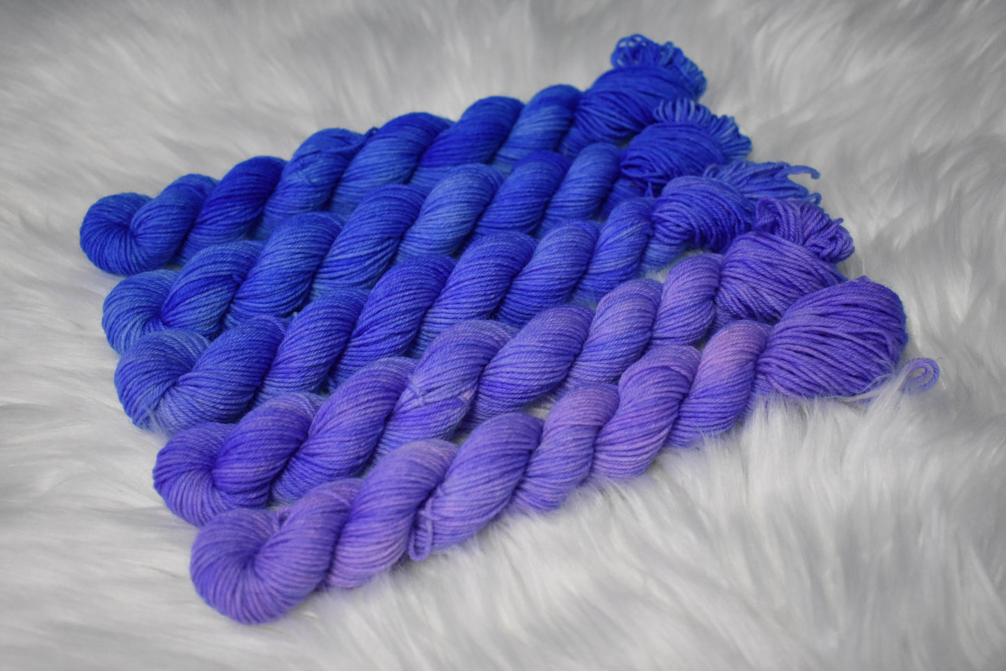 Butterfly Pea Flower | Mini Fade | Sock Weight Yarn | Steeped in Color Collection