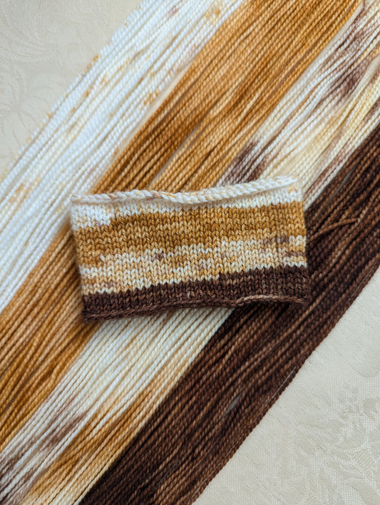 Coffee O'Clock | Sock Weight Yarn | Yarns by Pear Maiden