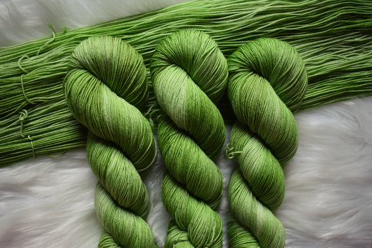 Iced Matcha Latte | Cashmere Fingering Weight Yarn | Steeped in Color Collection