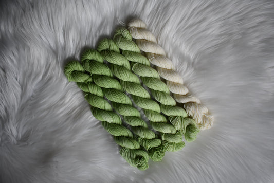 Iced Matcha Latte | Mini Fade | Sock Weight Yarn | Steeped in Color Collection