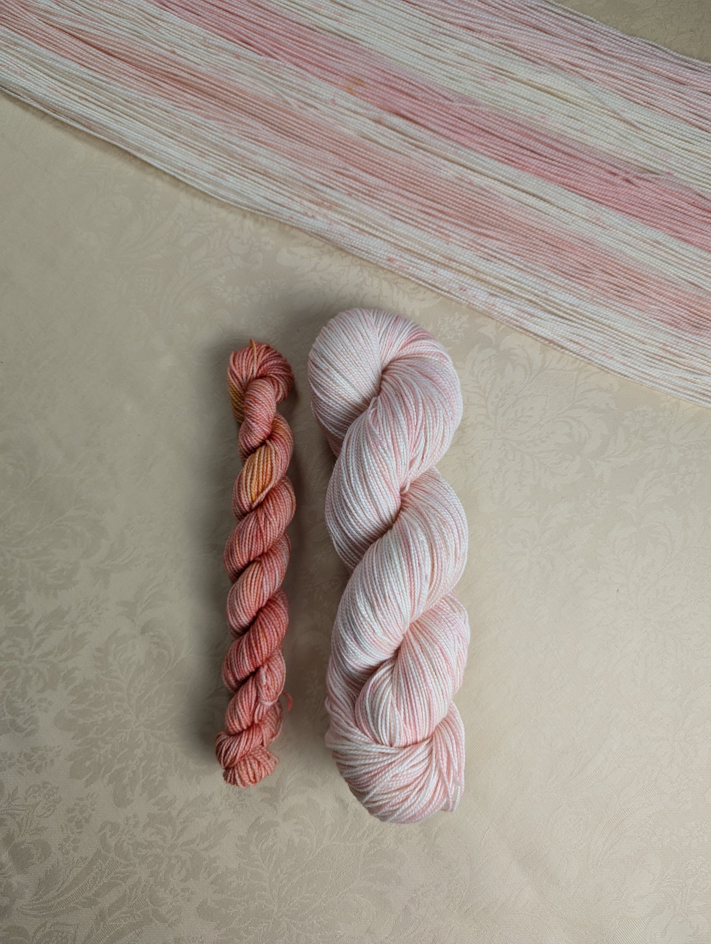 Lychee Blush | Sock Weight Yarn | Yarns by Pear Maiden