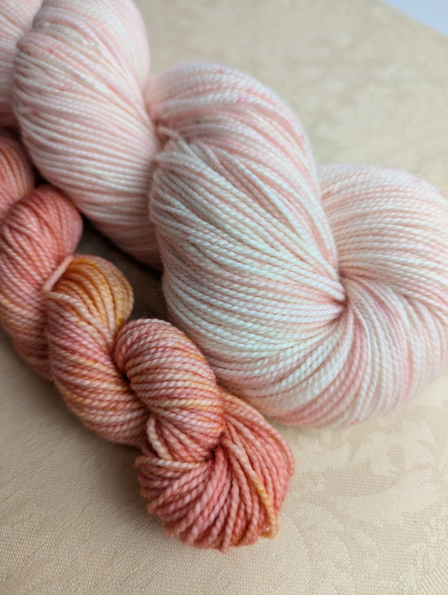 Lychee Blush | Sock Weight Yarn | Yarns by Pear Maiden
