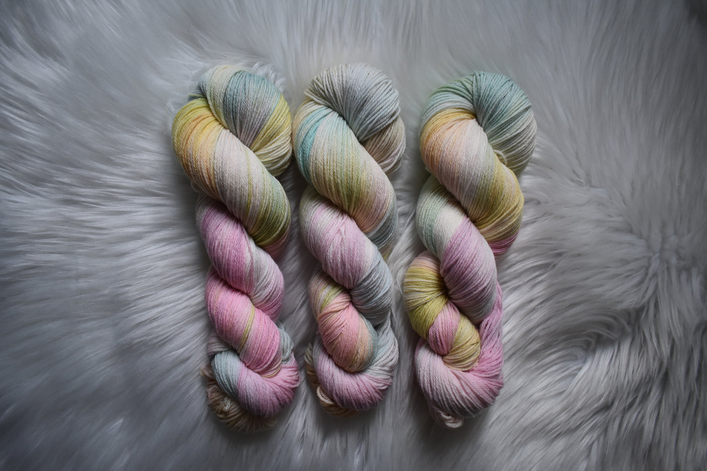 SHE is HER | Pastel Rainbow Cashmere Fingering Weight Yarn | Signature Colors