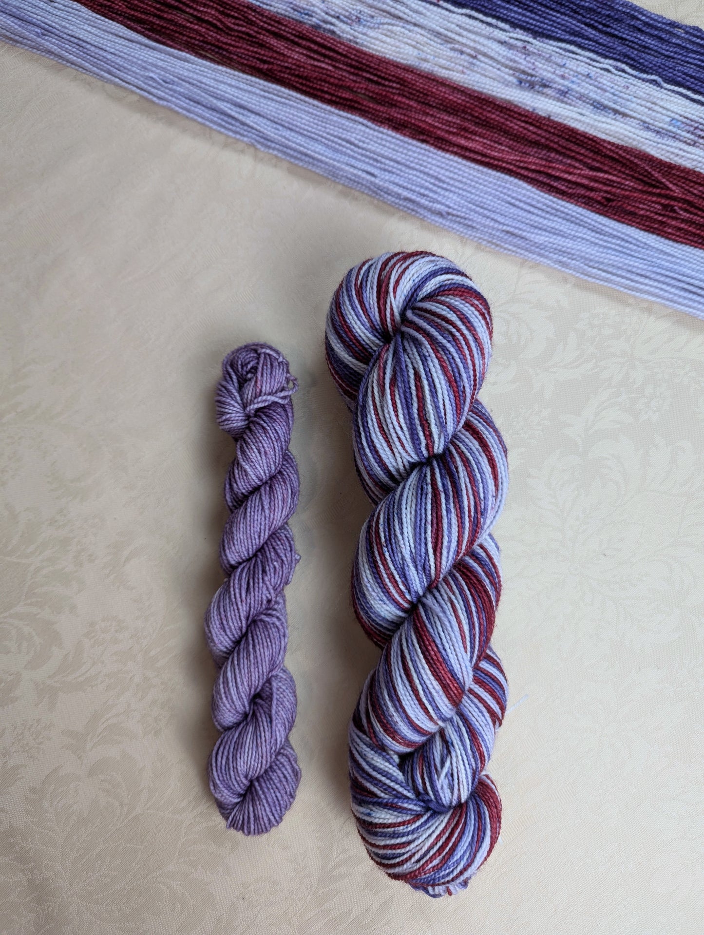 Raspberry Ramble | Sock Weight Yarn | Yarns by Pear Maiden