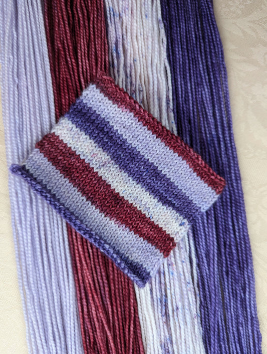 Raspberry Ramble | Sock Weight Yarn | Yarns by Pear Maiden
