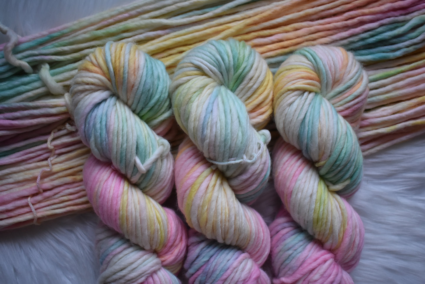 SHE is HER | Pastel Rainbow Super Bulky Weight Yarn | Signature Colors