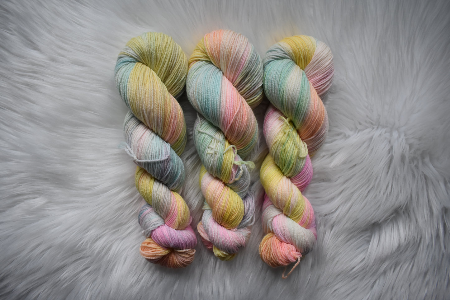 SHE is HER | Pastel Rainbow Cashmere Fingering Weight Yarn | Signature Colors