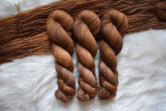 Southern Sweet Tea | Cashmere Fingering Weight Yarn | Steeped in Color Collection