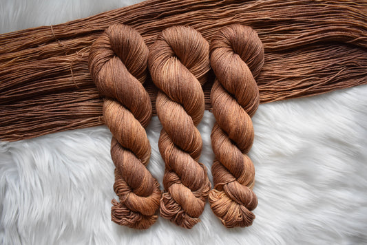Southern Sweet Tea | Cotton Fingering Weight Yarn | Steeped in Color Collection