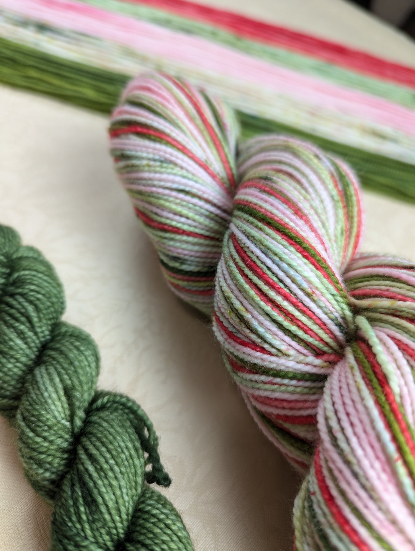 Watermelon Sour | Sock Weight Yarn | Yarns by Pear Maiden