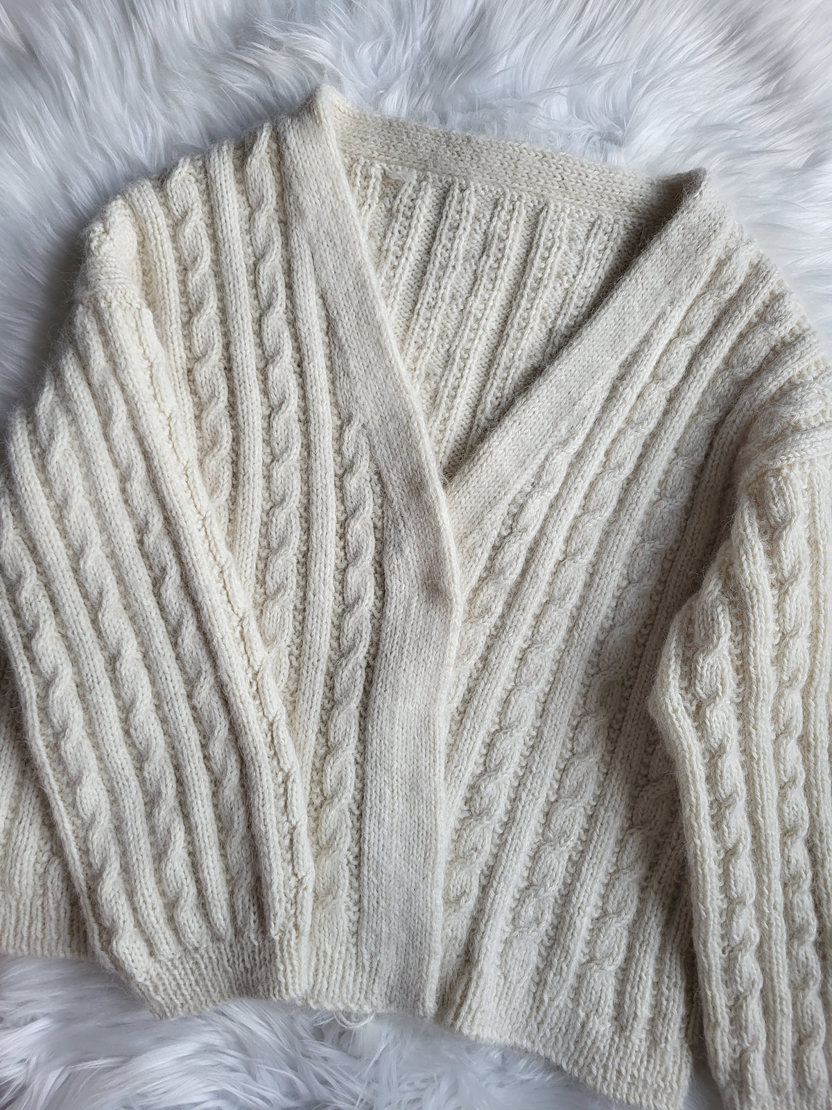 Honey Cardigan Knitting Kit | Merino Cashmere & Suri Silk Yarn Only