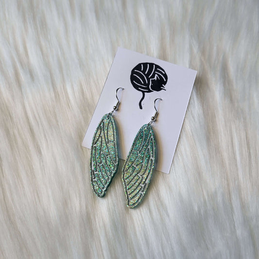 Wing Earrings | Glitter