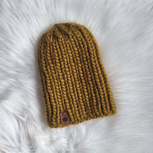 Knitting Pattern | Classic Ribbed Beanie | Super Bulky