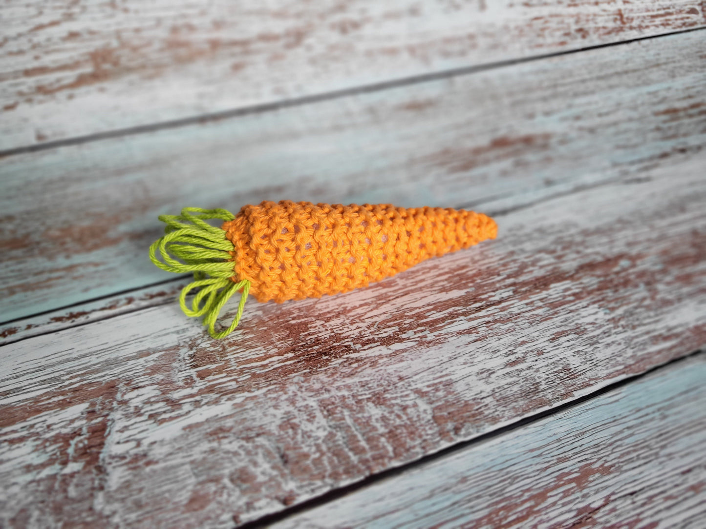 Carrot Catnip Toy Kicker with Bell