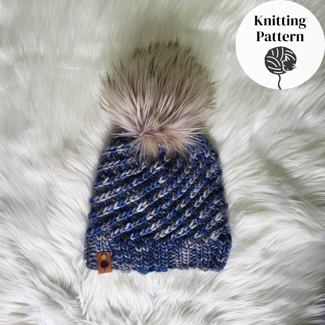 Monk Gyatso | Swirlpool Beanie Knitting Kit | One-Ply Bulky Yarn