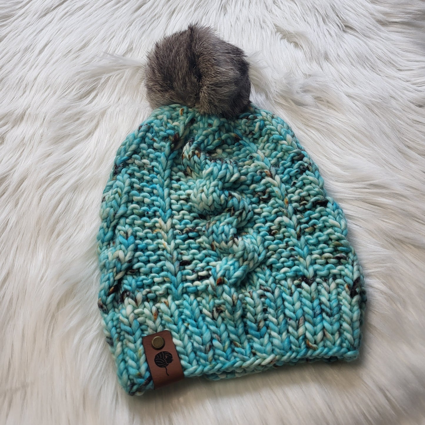 Handmade Knit Wool Beanie | Robin's Egg