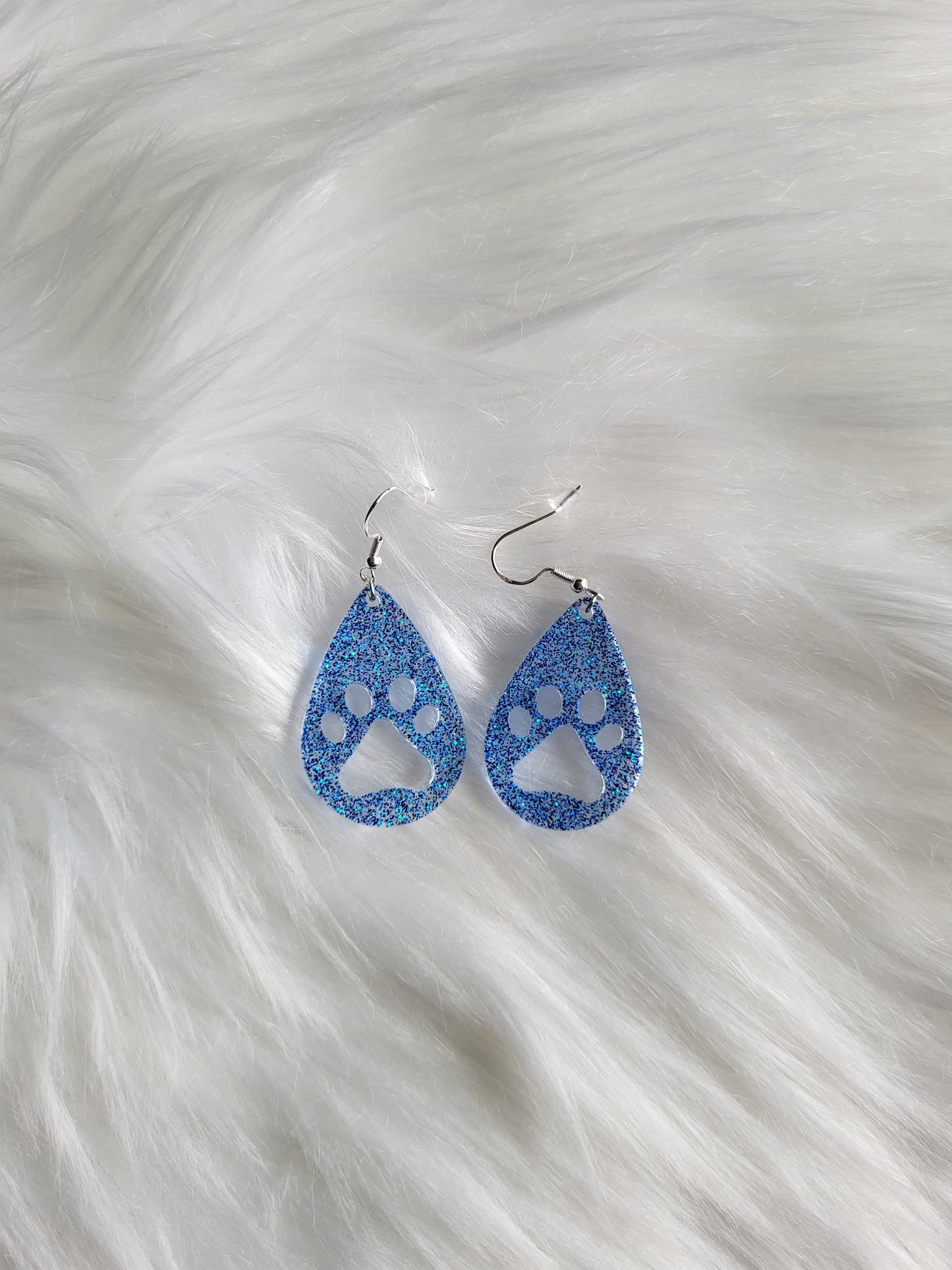 Paw Print Earrings | Glitter