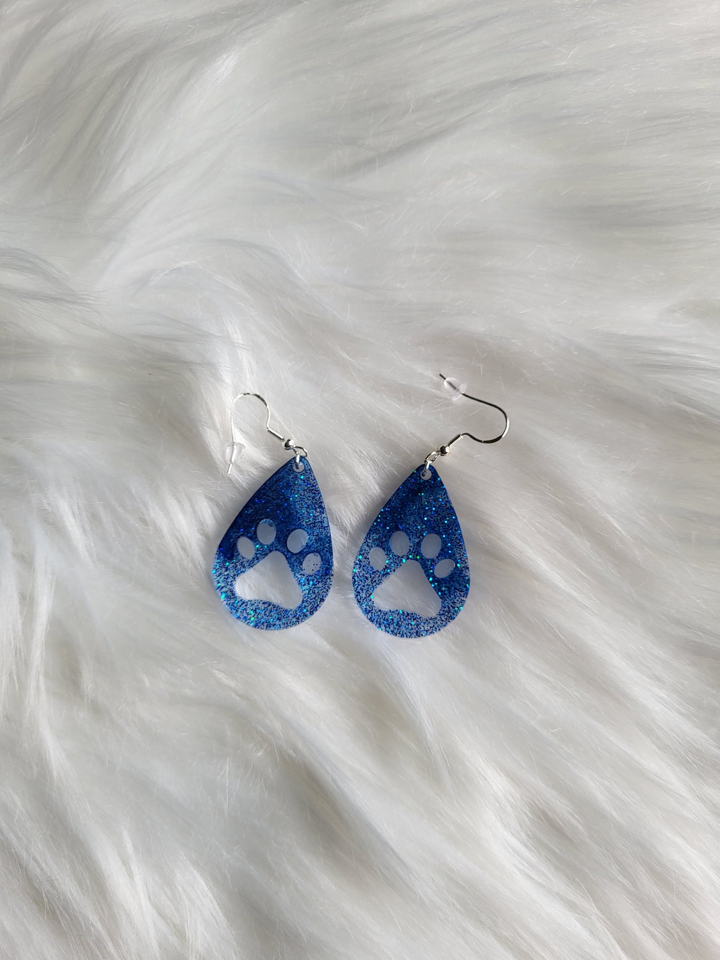 Paw Print Earrings | Glitter