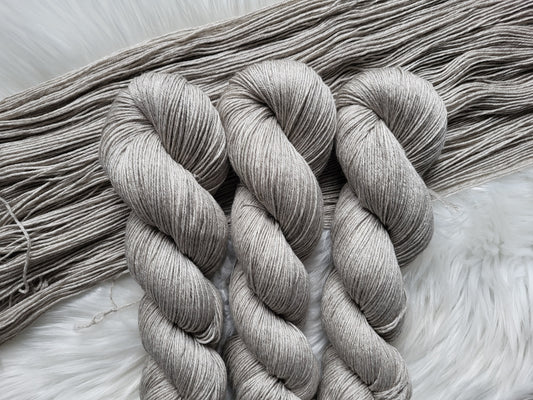 Long-Haired Ox | Fingering Weight Yarn | Undyed