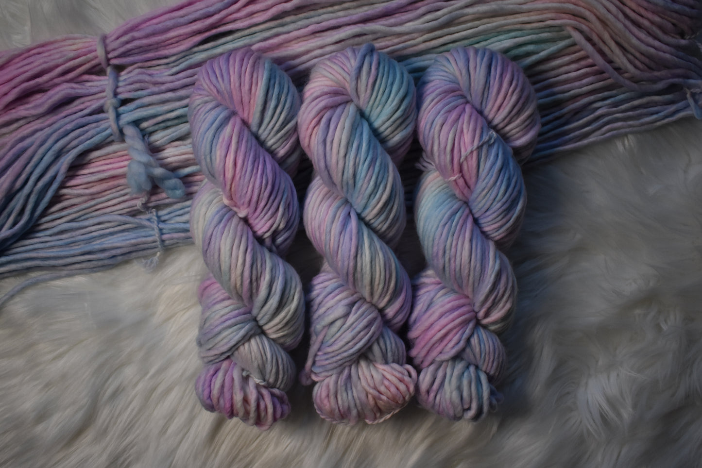 February Violets | Super Bulky Weight Yarn | Birth Flower Collection