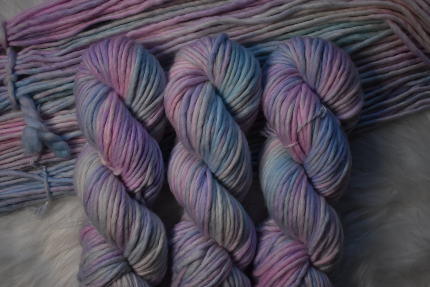 February Violets | Super Bulky Weight Yarn | Birth Flower Collection