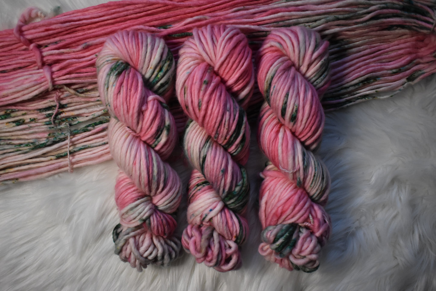 January Carnations | Super Bulky Weight Yarn | Birth Flower Collection