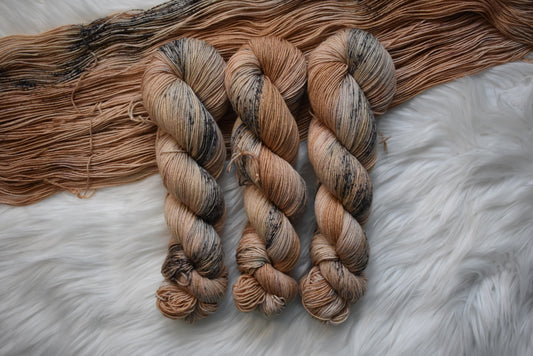 Brown Sugar Boba | Fingering Weight Yarn | Steeped in Color Collection