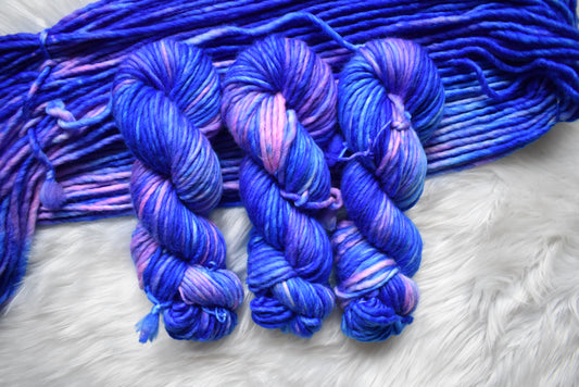 Butterfly Pea Flower | Super Bulky Weight Yarn | Steeped in Color Collection