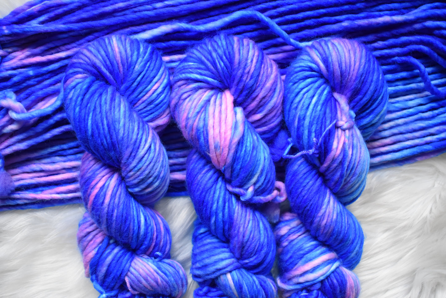 Butterfly Pea Flower | Super Bulky Weight Yarn | Steeped in Color Collection